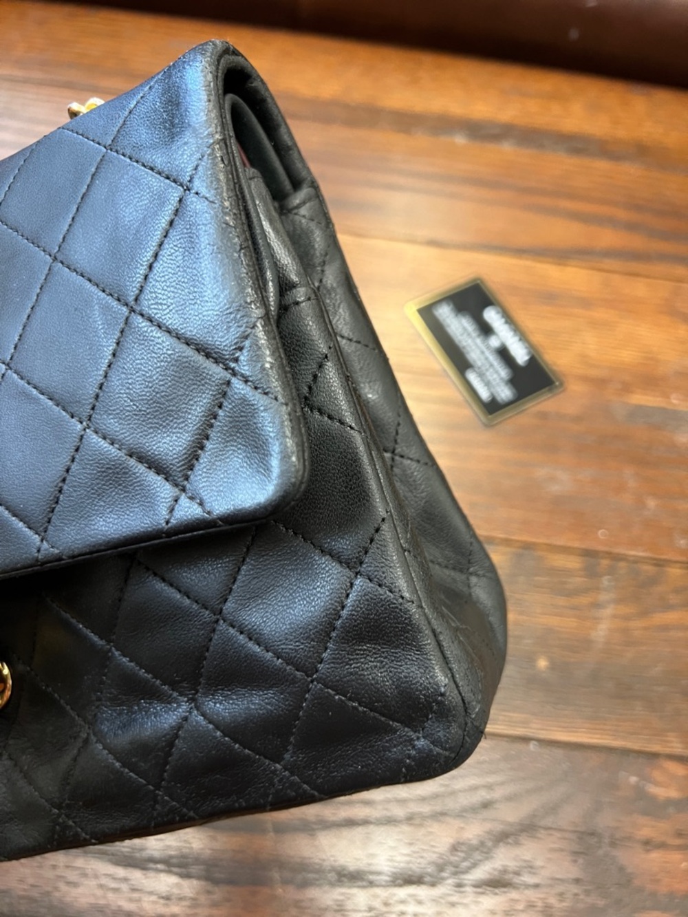 CHANEL Black Quilted double flap bag - Picture 13 of 16